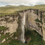 Vista aérea da Cachoeira da Fumaça